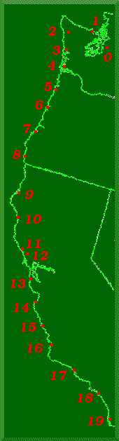 west coast USA map